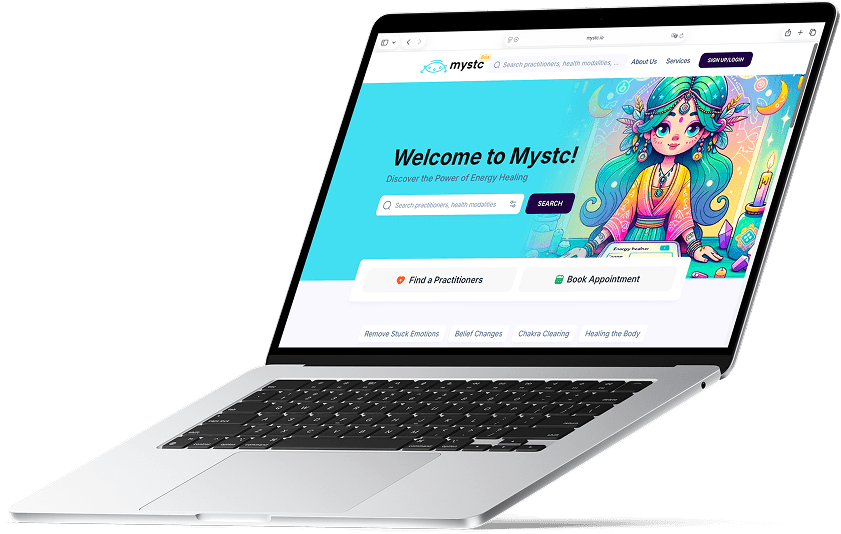 Mystc platform on laptop