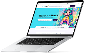Mystc platform on laptop